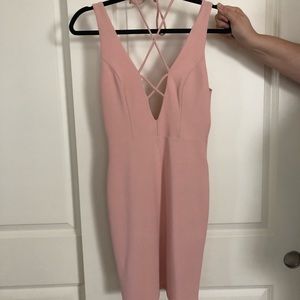 Lace up bodycon dress